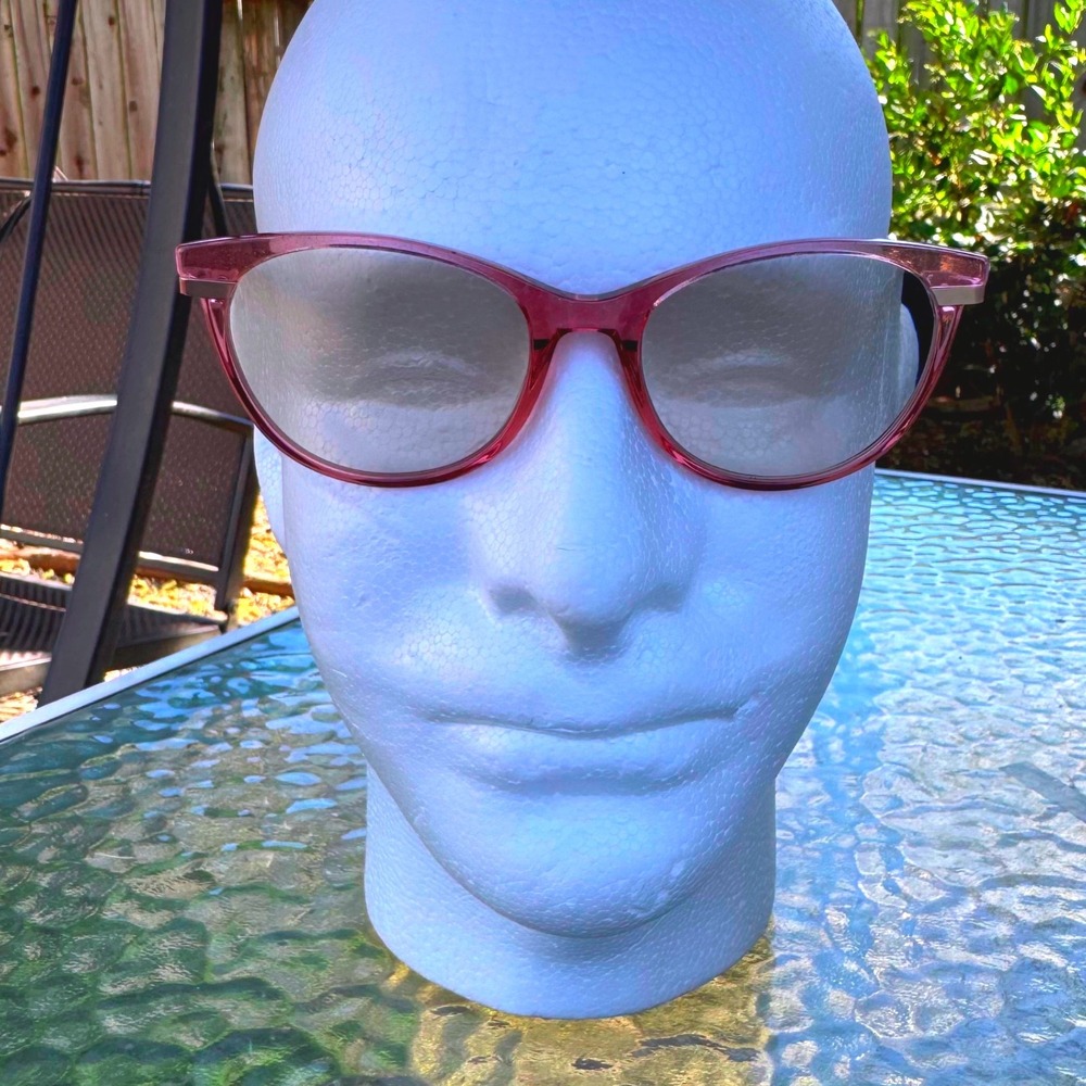 Kensie‎ Pink Glitter Cat Eye Eyeglass Sunglass Frames Rose Gold Preppy Sparkle